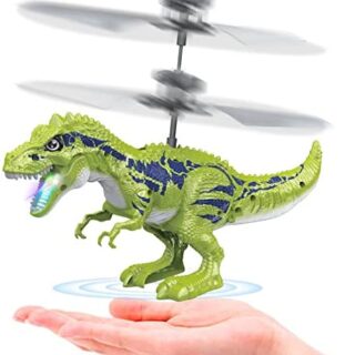 Dinosaur Toys Upgraded Flying Toy Ball Infrared Induction RC Flying Ball Toy for Kids Boys Girls Gifts LED Light Helicopter Flying Drone Indoor and Outdoor Games Toys for 2 3 4 5 6 7 8 9 10+ Year Old